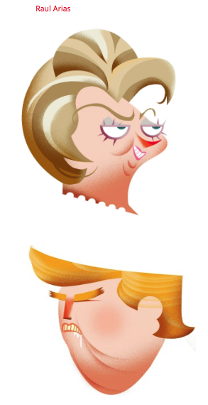 Hillary Clinton and Donald Trump