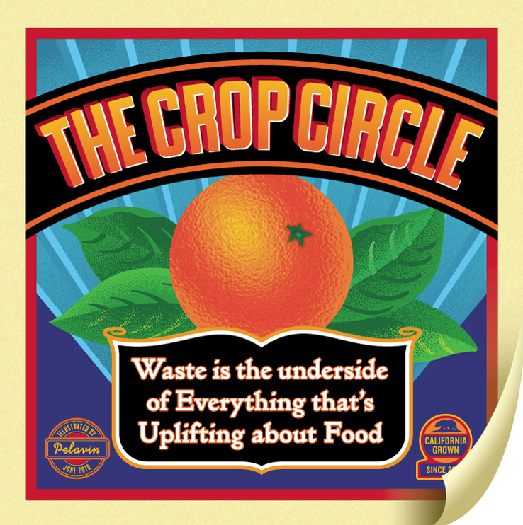 Crop Circle Orange Crate Label