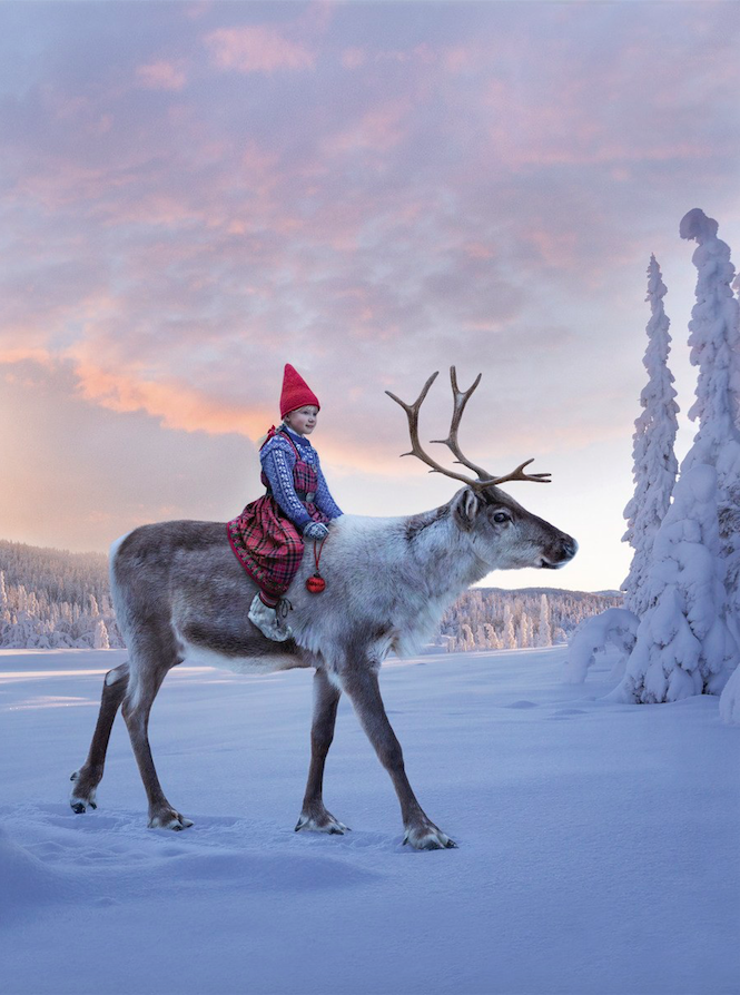 Girl and Reindeer